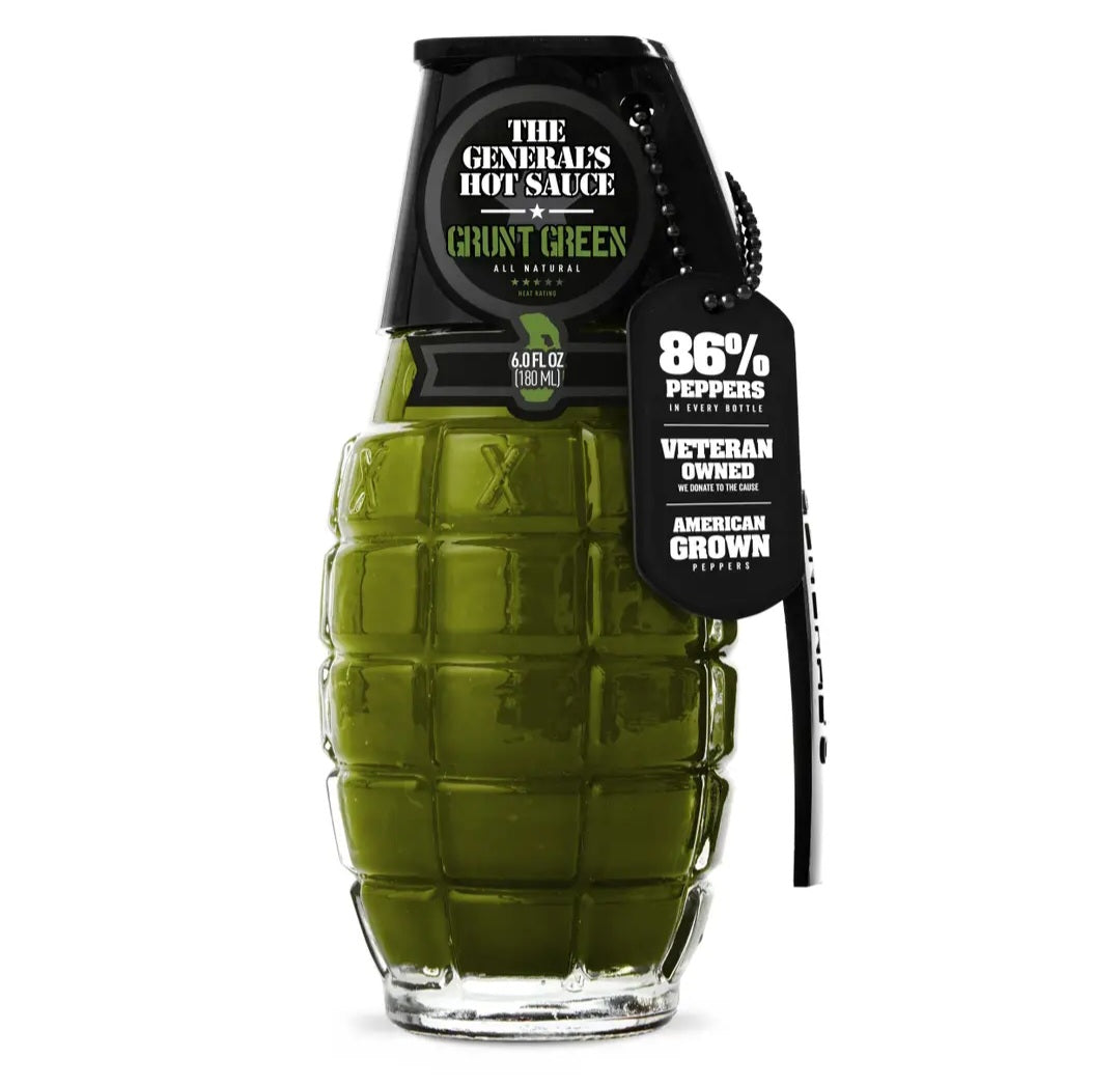 The General's Hot Sauce - Grunt Green
