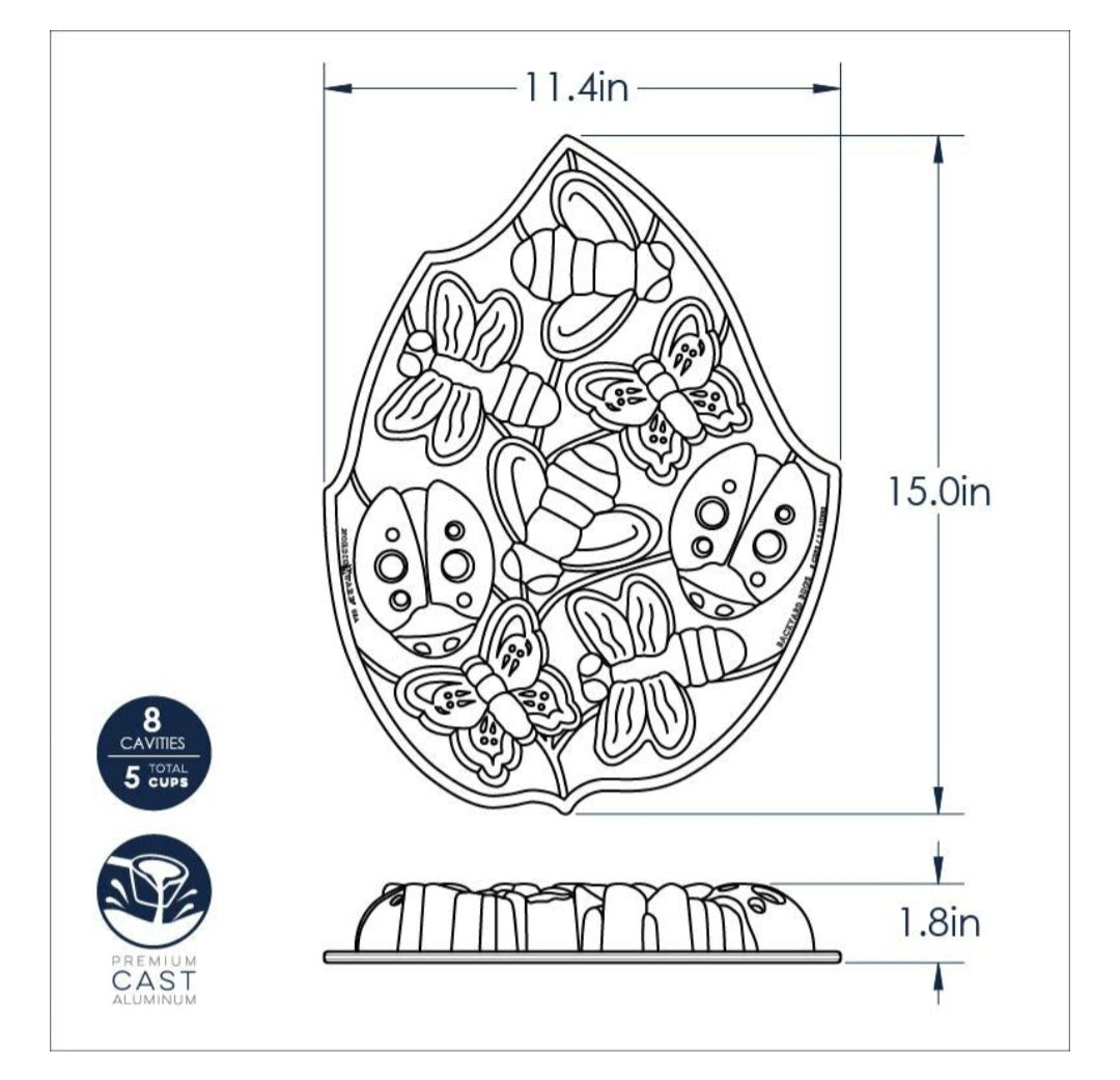 Nordic Ware Backyard Bugs Pan