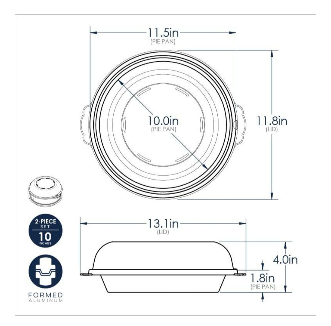 Nordic Ware High Dome Covered Pie Pan