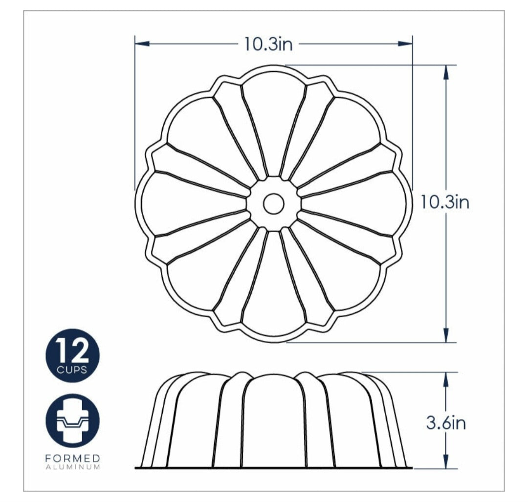Nordic Ware 12 Cup Bundt Cake Pan