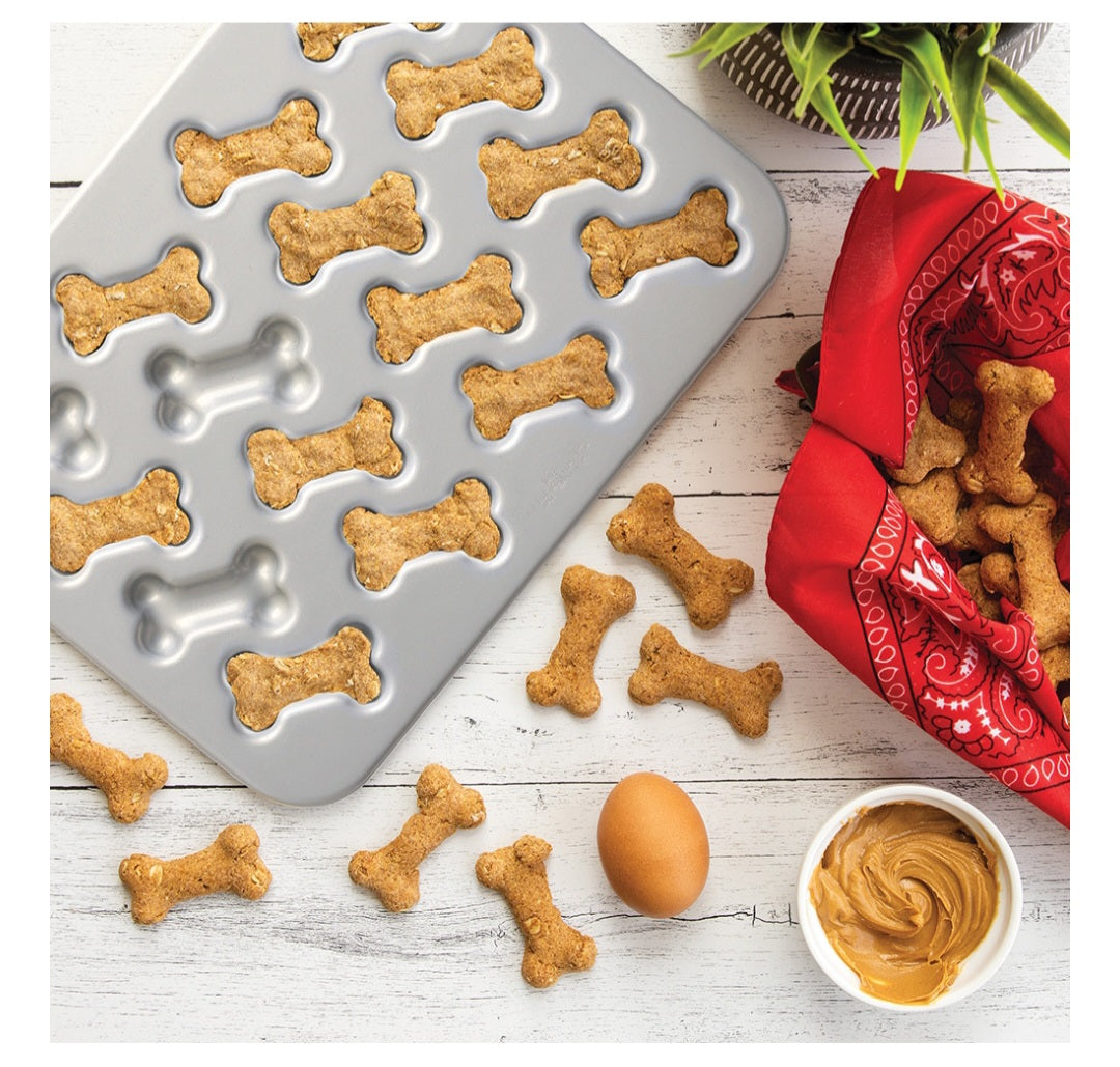 Nordic Ware Puppy Love Dog Bone Pan and Treat Mix