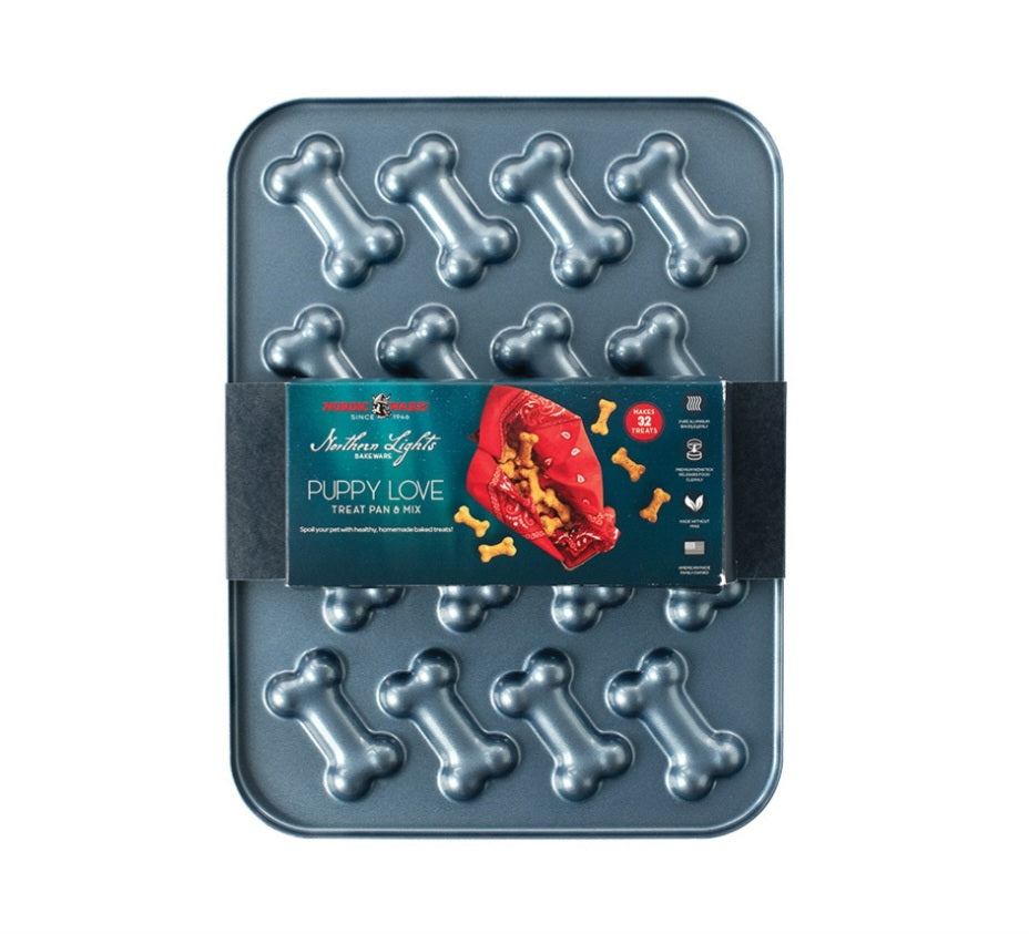 Nordic Ware Puppy Love Dog Bone Pan and Treat Mix