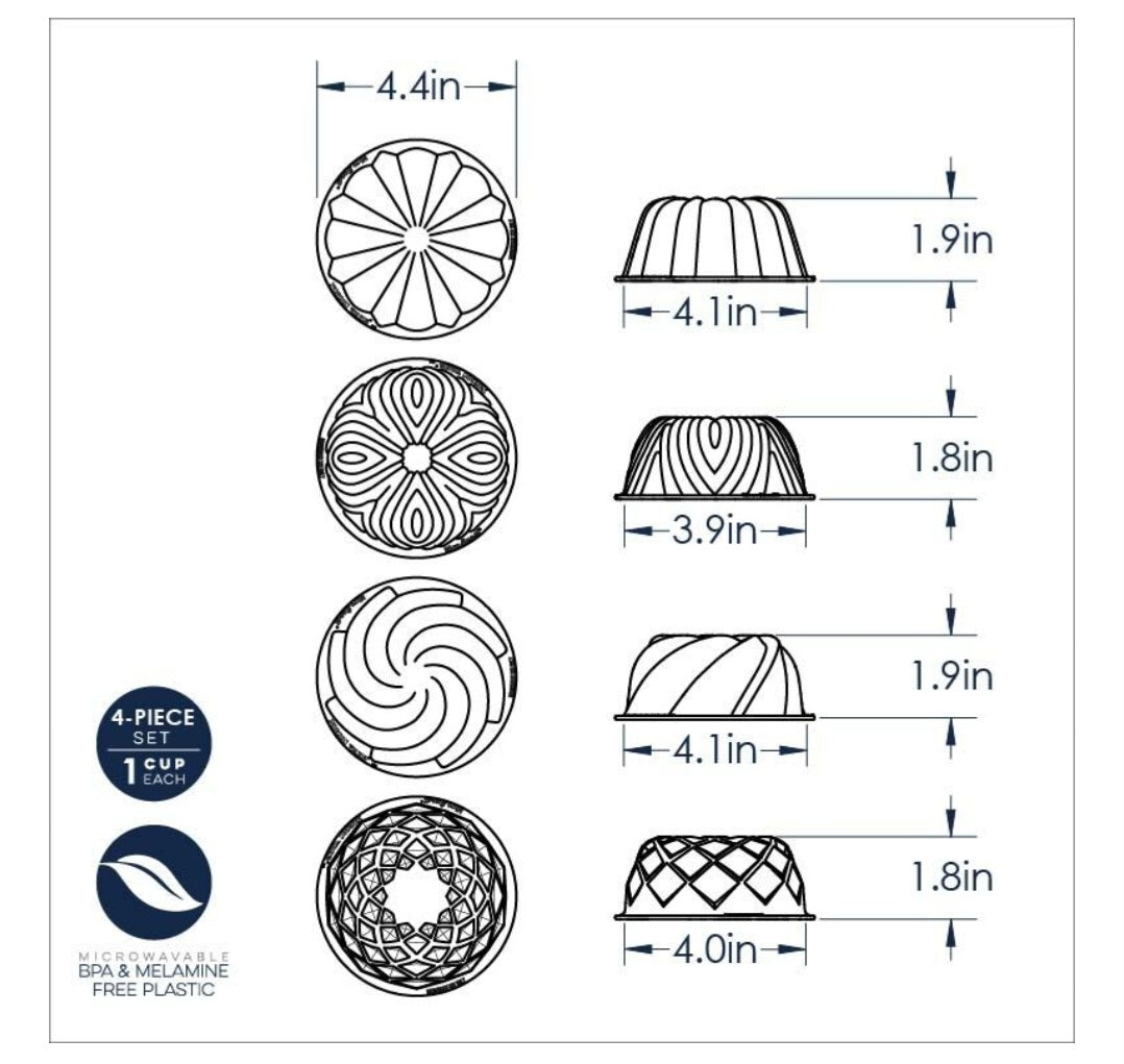 Nordic Ware Microwave Mug Cake Bundt Pan