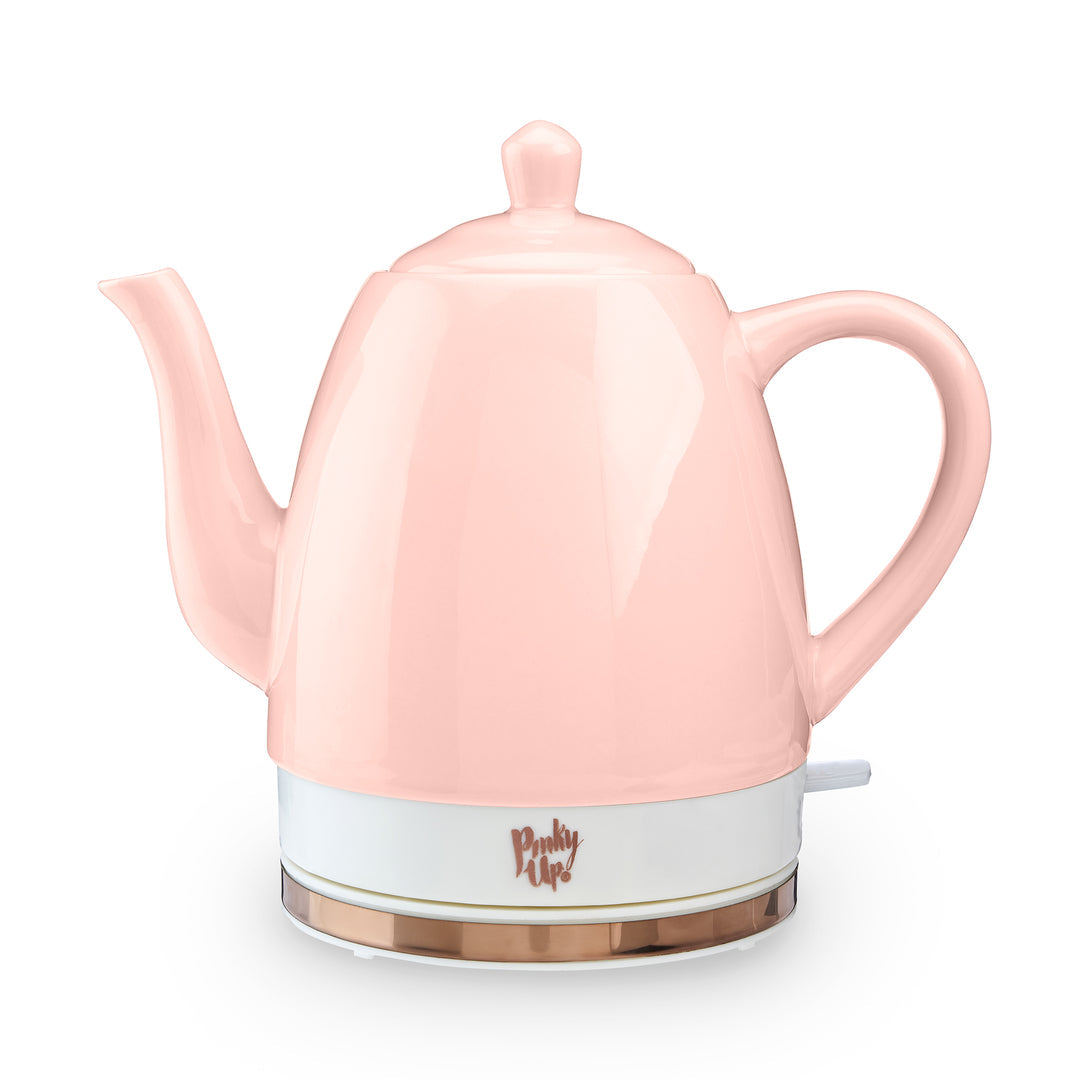 Pinky Up - Noelle Ceramic Electric Tea Kettle in Pink