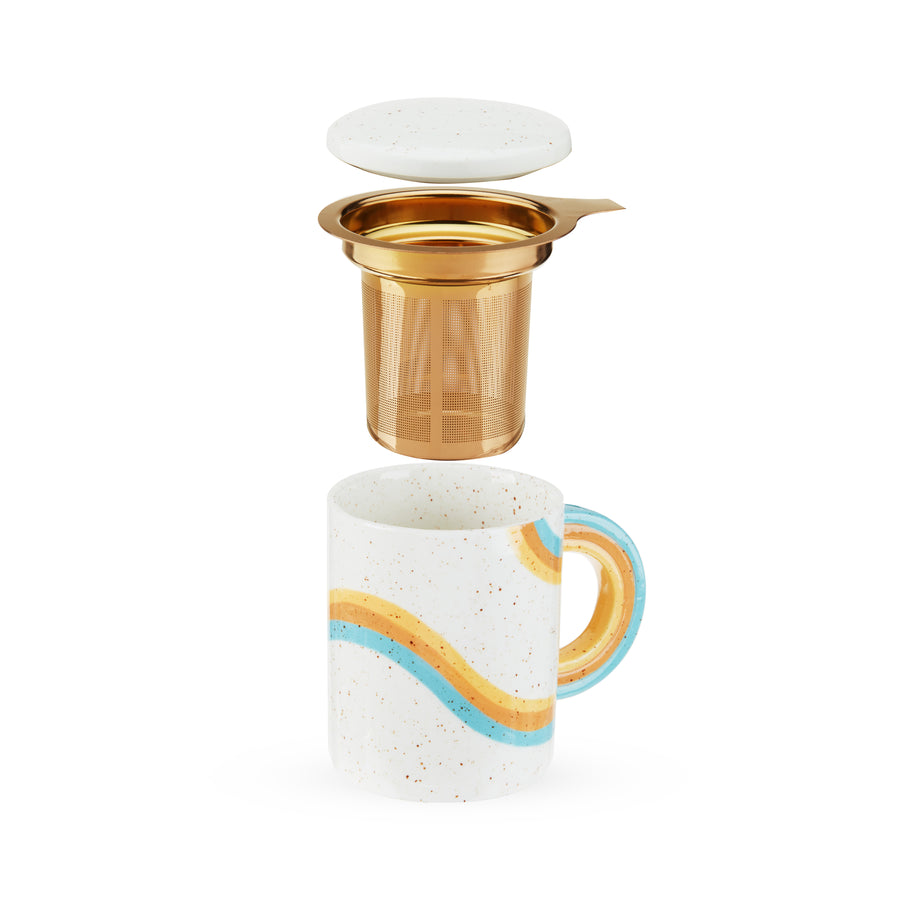 Pinky Up - Everlee Retro Mug & Tea Infuser