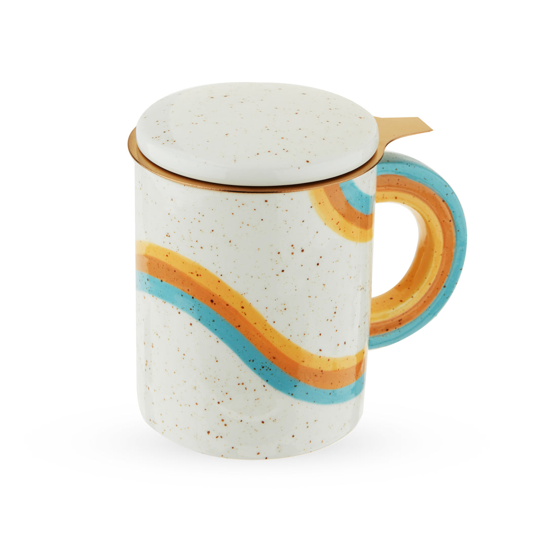 Pinky Up - Everlee Retro Mug & Tea Infuser
