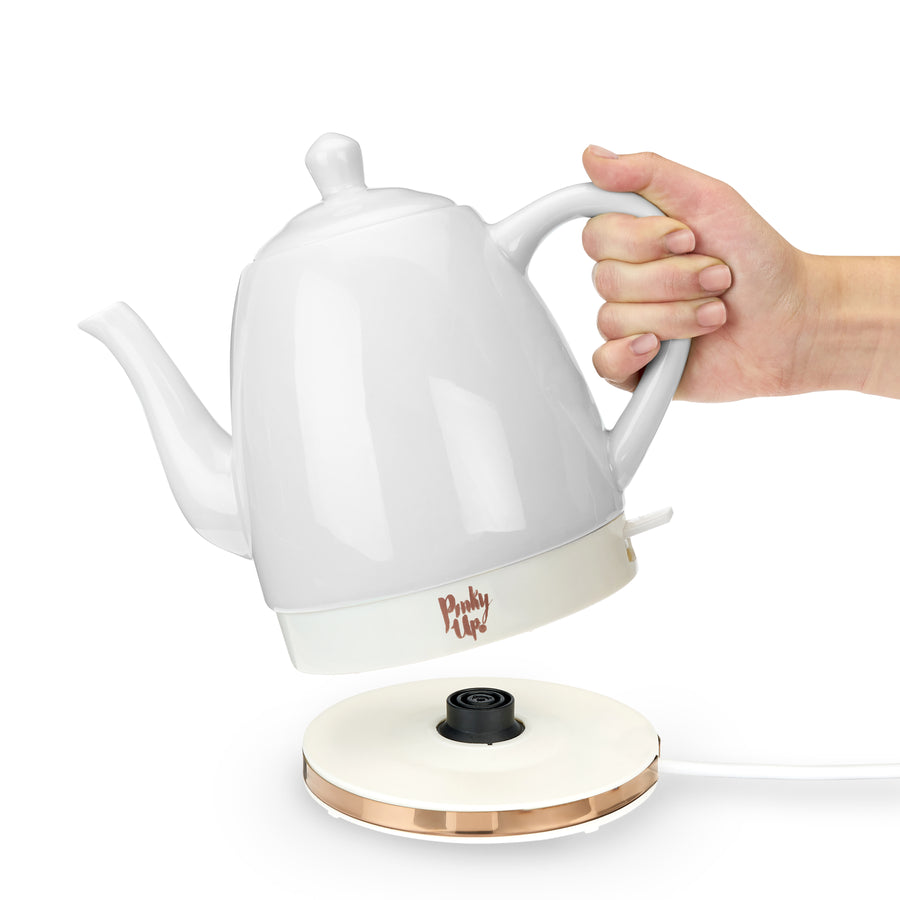 Pinky Up - Noelle Ceramic Electric Tea Kettle in Grey