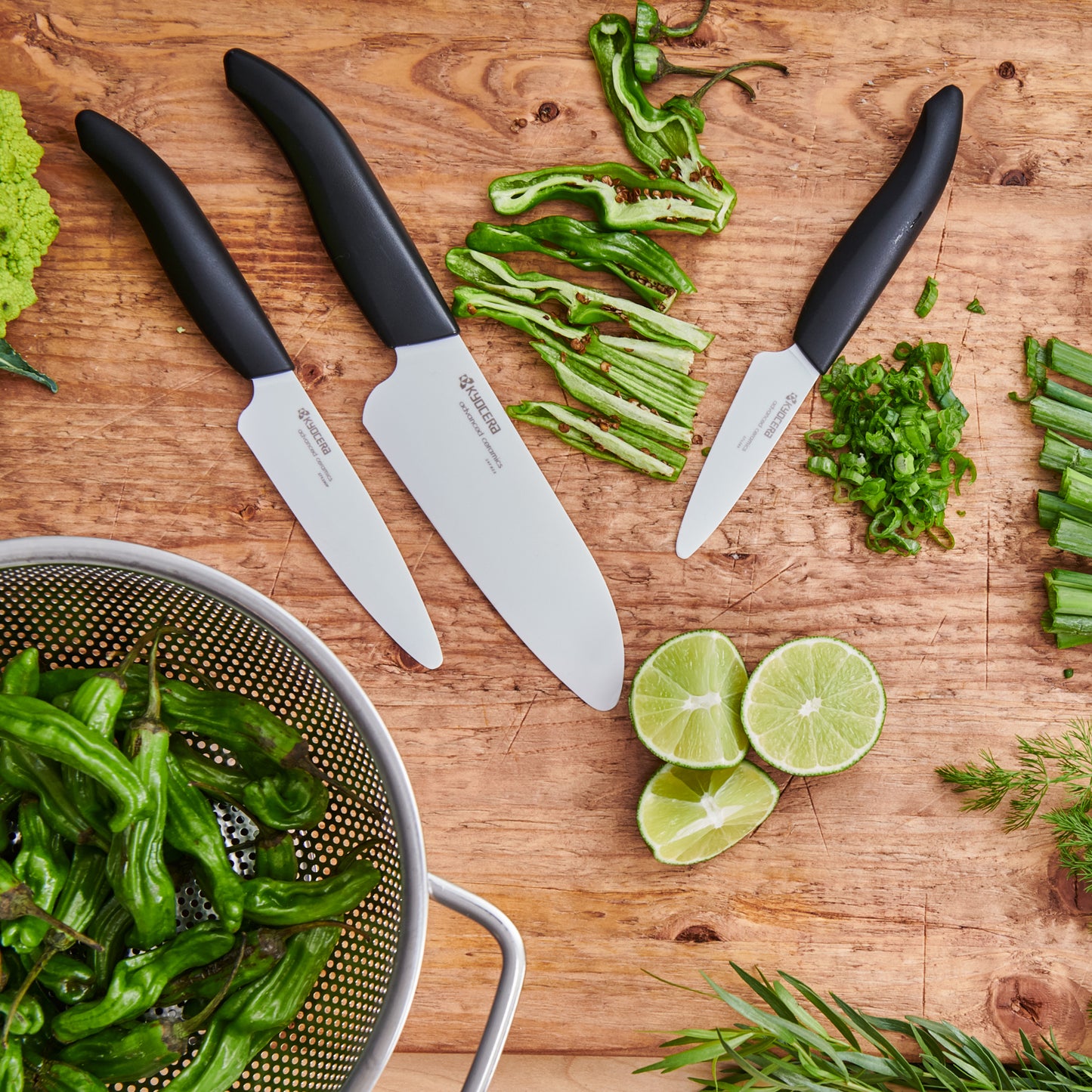 Kyocera 3pc Ceramic Knife Set - #1 Best Seller