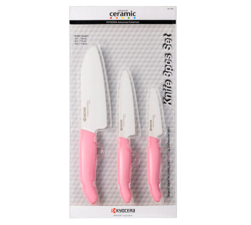 Kyocera 3pc Ceramic Knife Set - #1 Best Seller