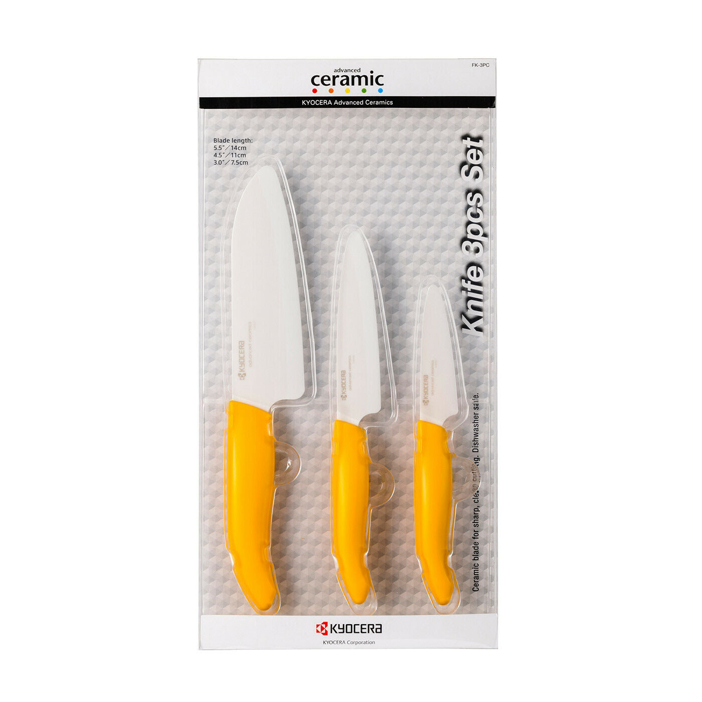 Kyocera 3pc Ceramic Knife Set - #1 Best Seller