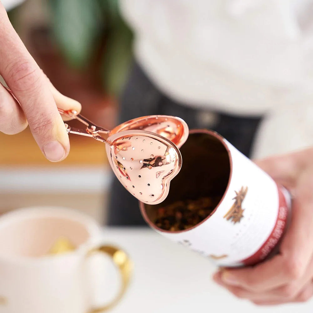 Pinky Up -  Heart Rose Gold Tea Infuser
