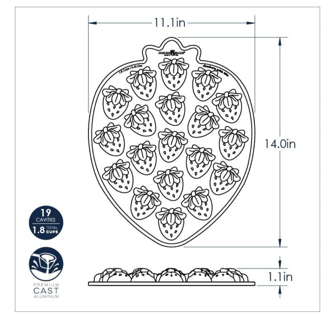 Nordic Ware Strawberry Cake Pan