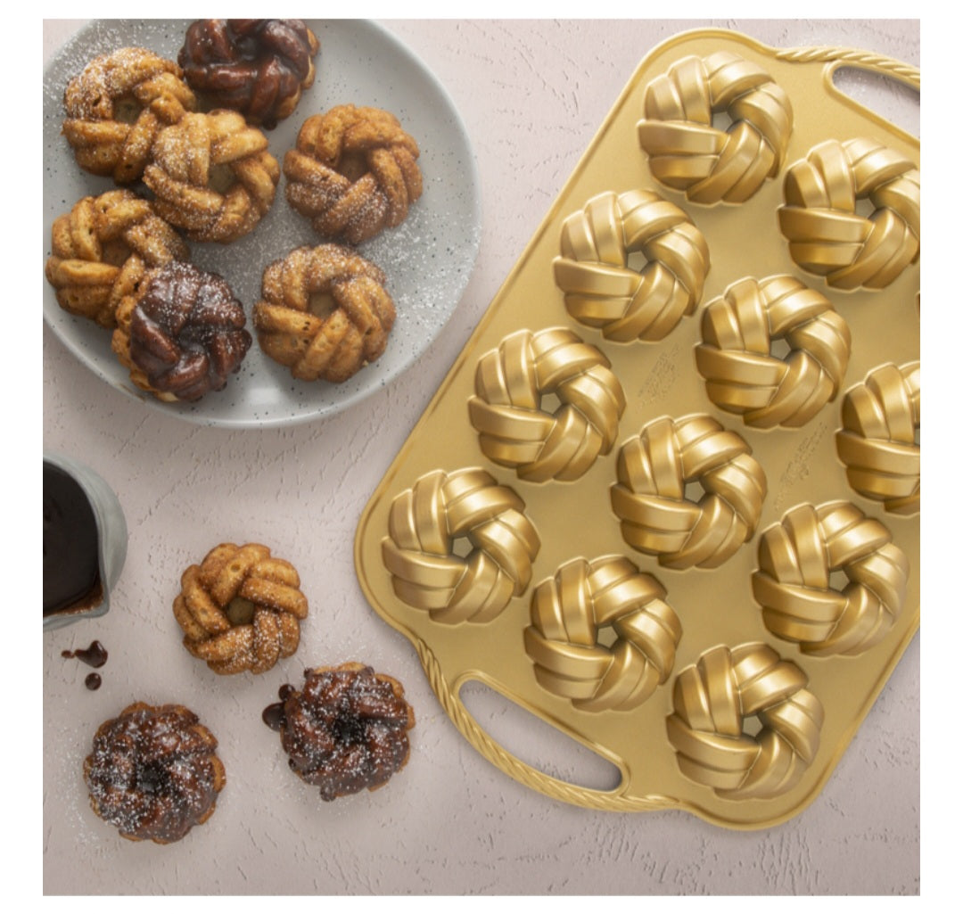 Nordic Ware 75th Anniversary Braided Mini Bundt Pan