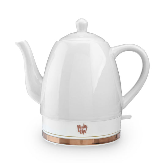 Pinky Up -  Noelle Ceramic Electric Tea Kettle in Grey