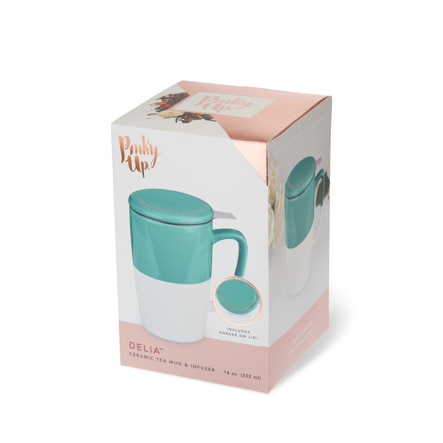 Pinky Up - Delia Good Morning Gorgeous Mug & Tea Infuser