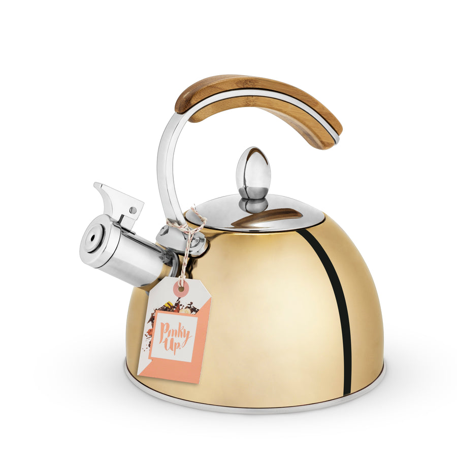 Pinky Up -  Presley Tea Kettle in Gold