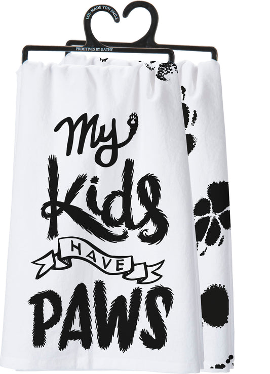 Primitives by Kathy Flour Sac Towel - Kids have Paws