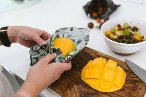 Goldilocks Reusable Food Wax Wraps - Amber Blueberry set of 3